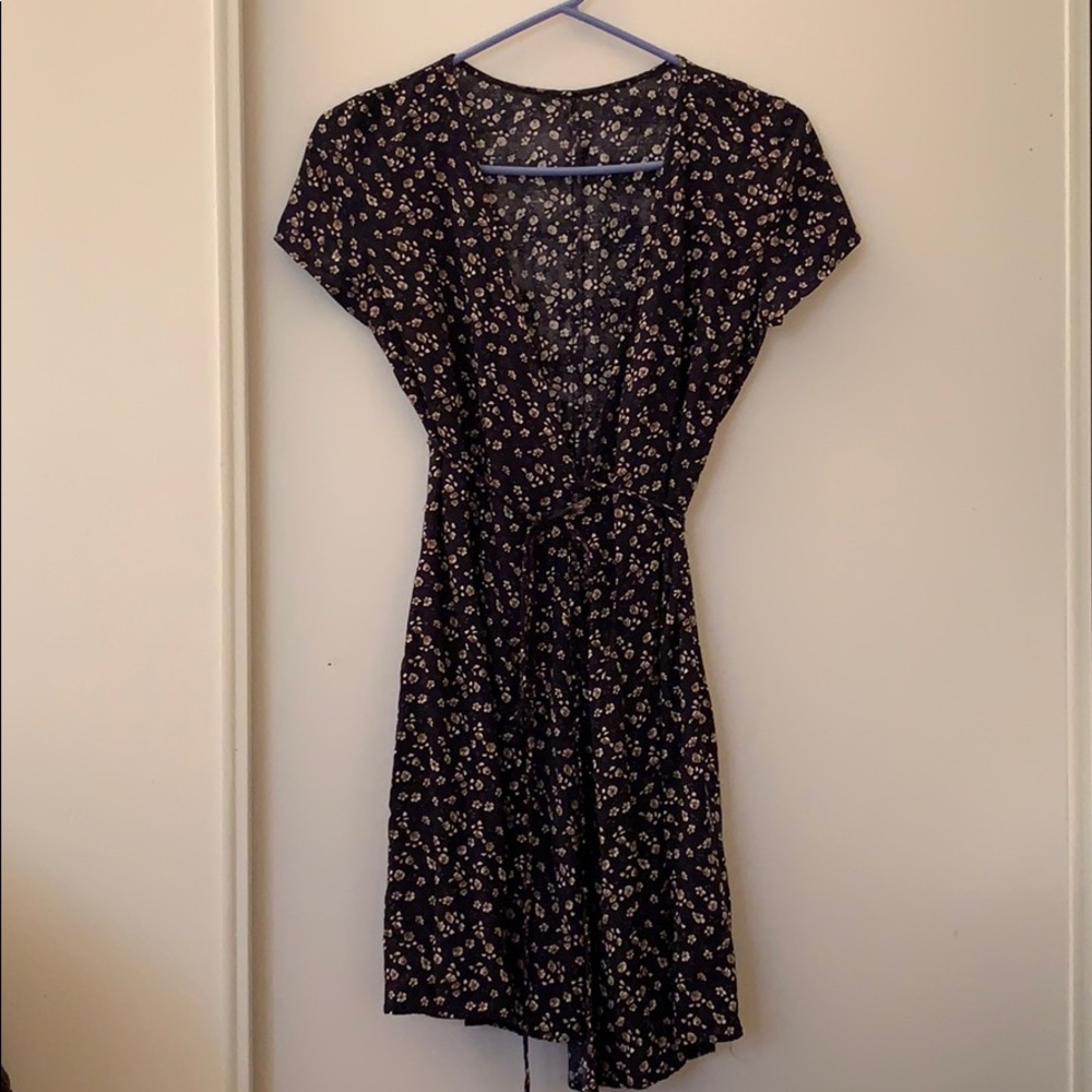 Floral wrap dress